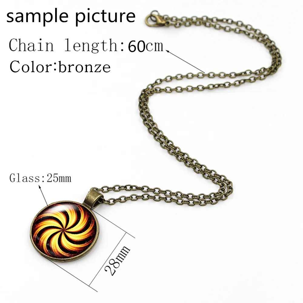 Sun and Moon planet out space night stars Round Glass glass cabochon silver plated/Crystal pendant necklace jewelry for Gift | Украшения и