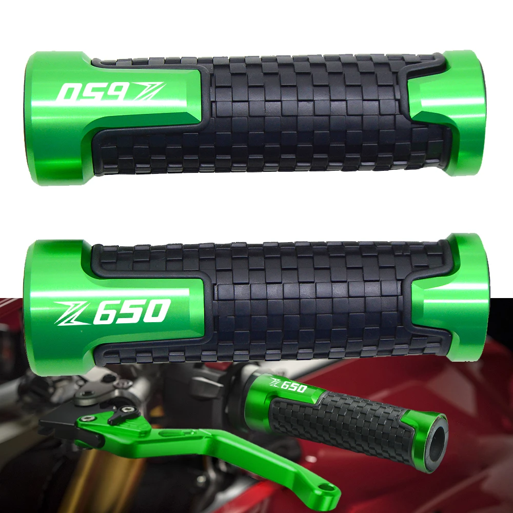 

Universal 7/8"22mm Motorcycle Aluminum Anti-Slip Handle Bar Handlebar Hand Grips For KAWASAKI Z650 Z 650 2016-2018 2019 2020
