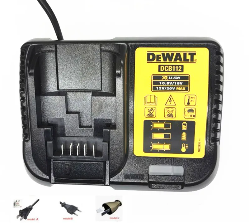 Зарядное устройство переменного тока 220-240 В DCB112 для DEWALT DCB107 DCD776 DCD771 DCD734 DCD716 DCD710