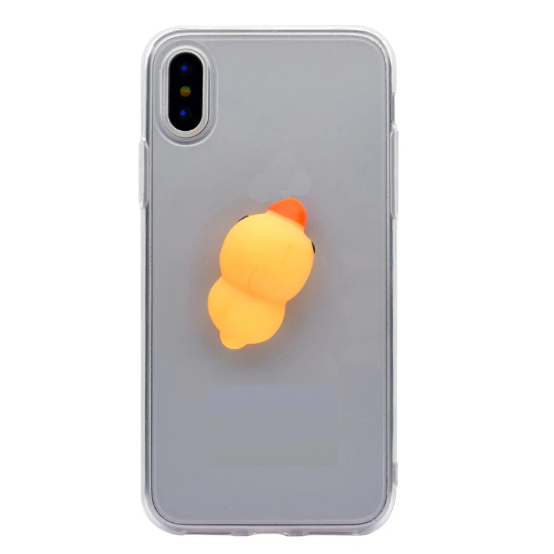 case with soft doll Для samsung Galaxy M10 M20 M30 A10 A20 A30 A40 A50 A70 Чехол Ультра Тонкий Мягкий ТПУ силиконовый чехол Прозрачный чехол для телефона - Цвет: case with soft doll