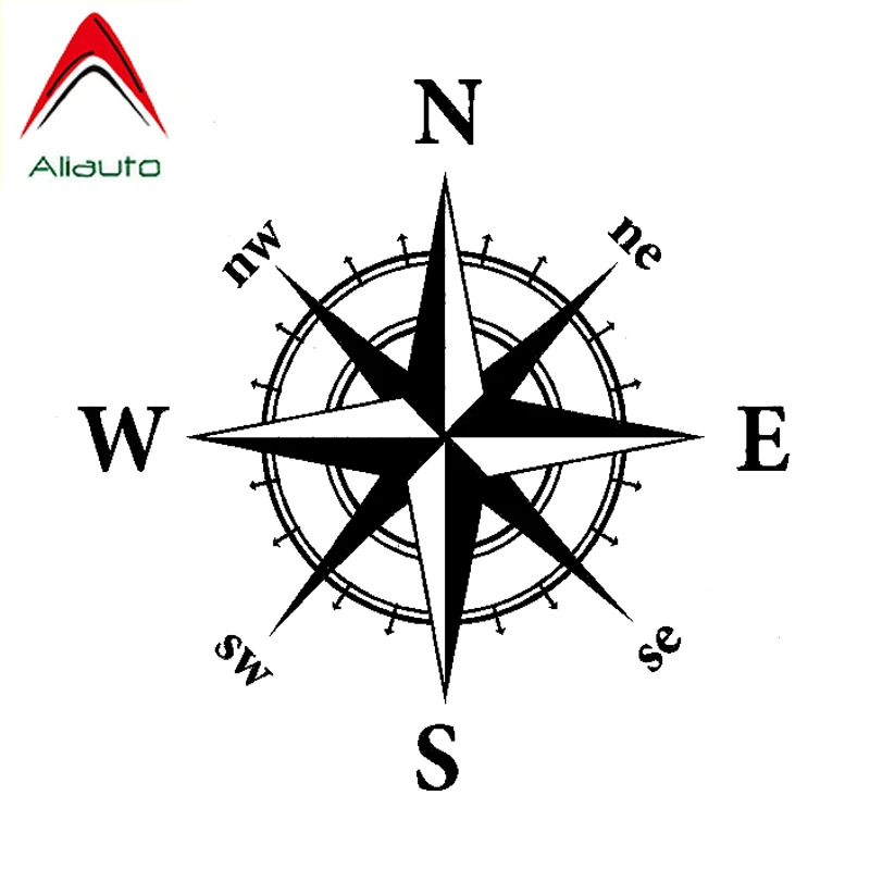 

Aliauto Personality Car Sticker Nswe Originality Nautical Compass Vinyl Accessories PVC Decal for Motorcycle Kia Ceed,14cm*14cm