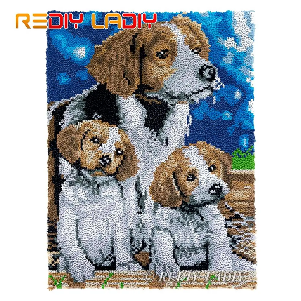 

Крюк с защелкой ковер мать & Sons мужской темно-синий гобелен с пряжей Наборы вяжущие крючком Подушка Мат DIY ковров кружево Хобби & Crafts 61*81 см