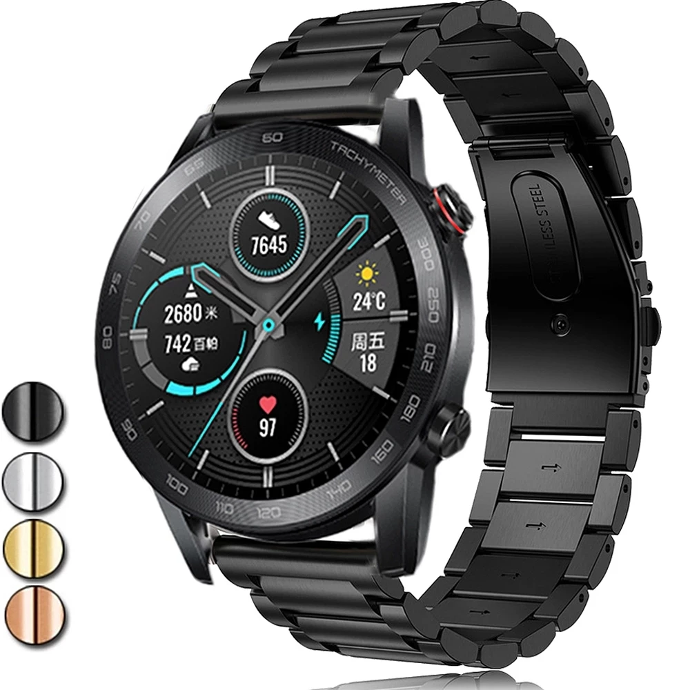 

Ремешок для Huawei Honor Magic/Magic 2 46 мм, браслет из нержавеющей стали для смарт-часов Honor Dream, Huawei GT 2 46 мм, 22 мм