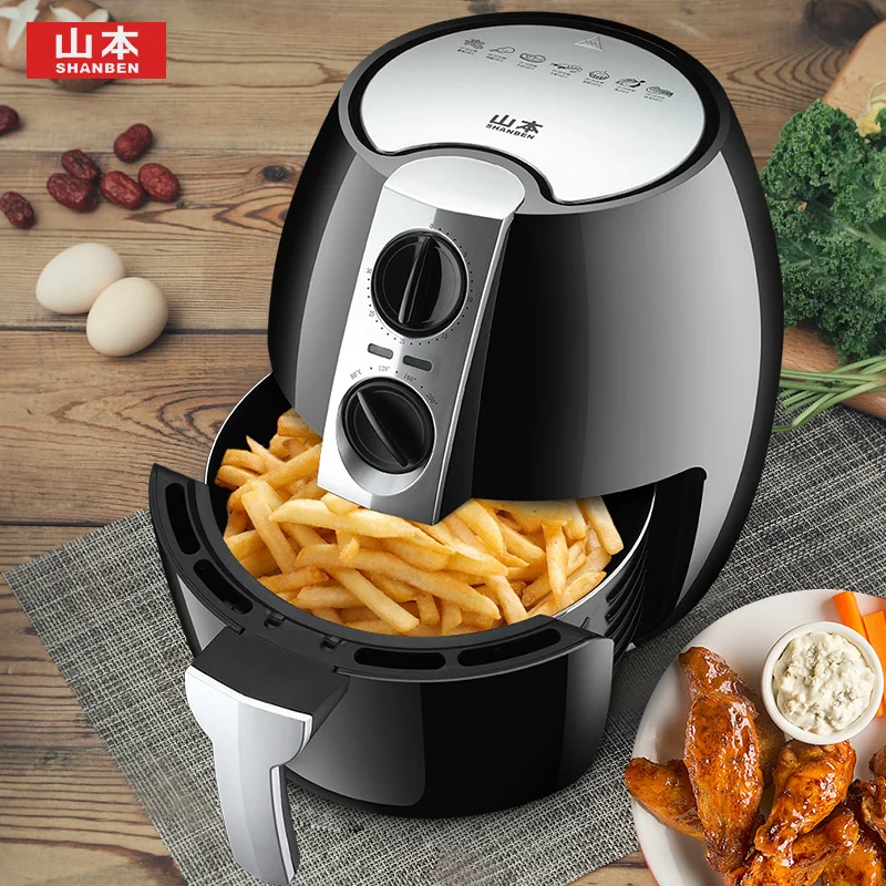 Фритюрница 4 5 л бытовая фритюрница большая емкость умная без дыма электрическая |