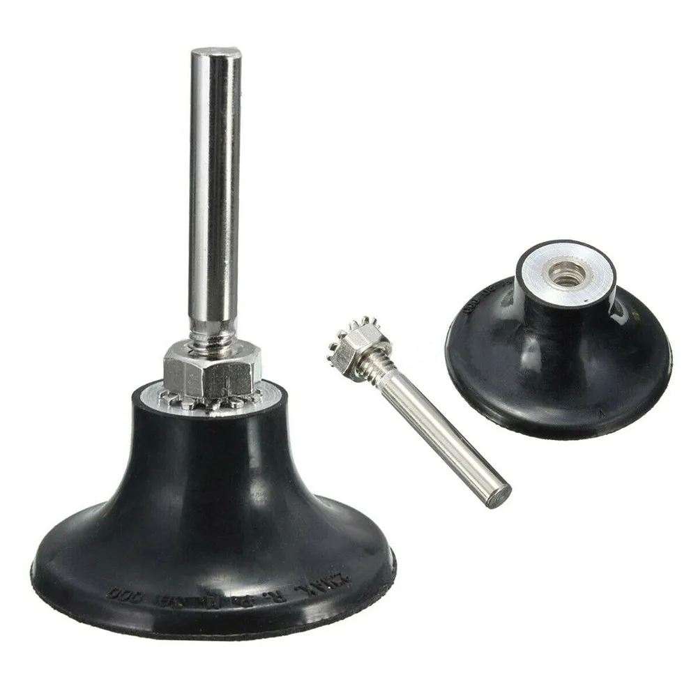 

2 Pack 2\\\\\\\" Roll Lock Sanding Disc -Rubber Backing Pad Holder 1/4\\\\\\\" Shank Mandrel Heavy Duty Rubber Pad