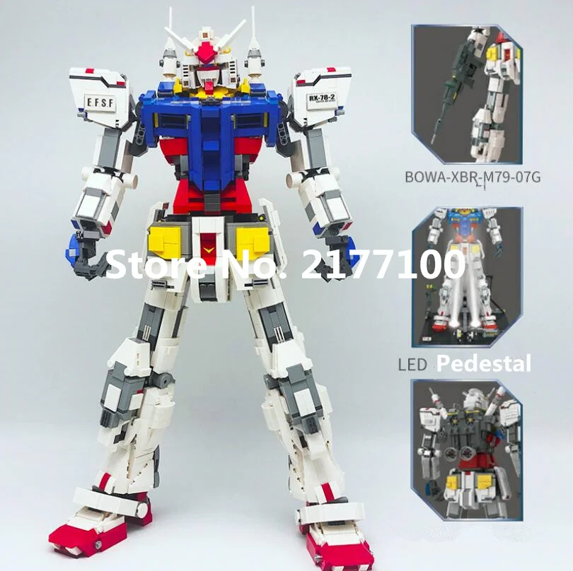 New Ideas Series The Gundam RX78 2 Mobile Suit 1:60 набор строительных блоков Классический робот MOC