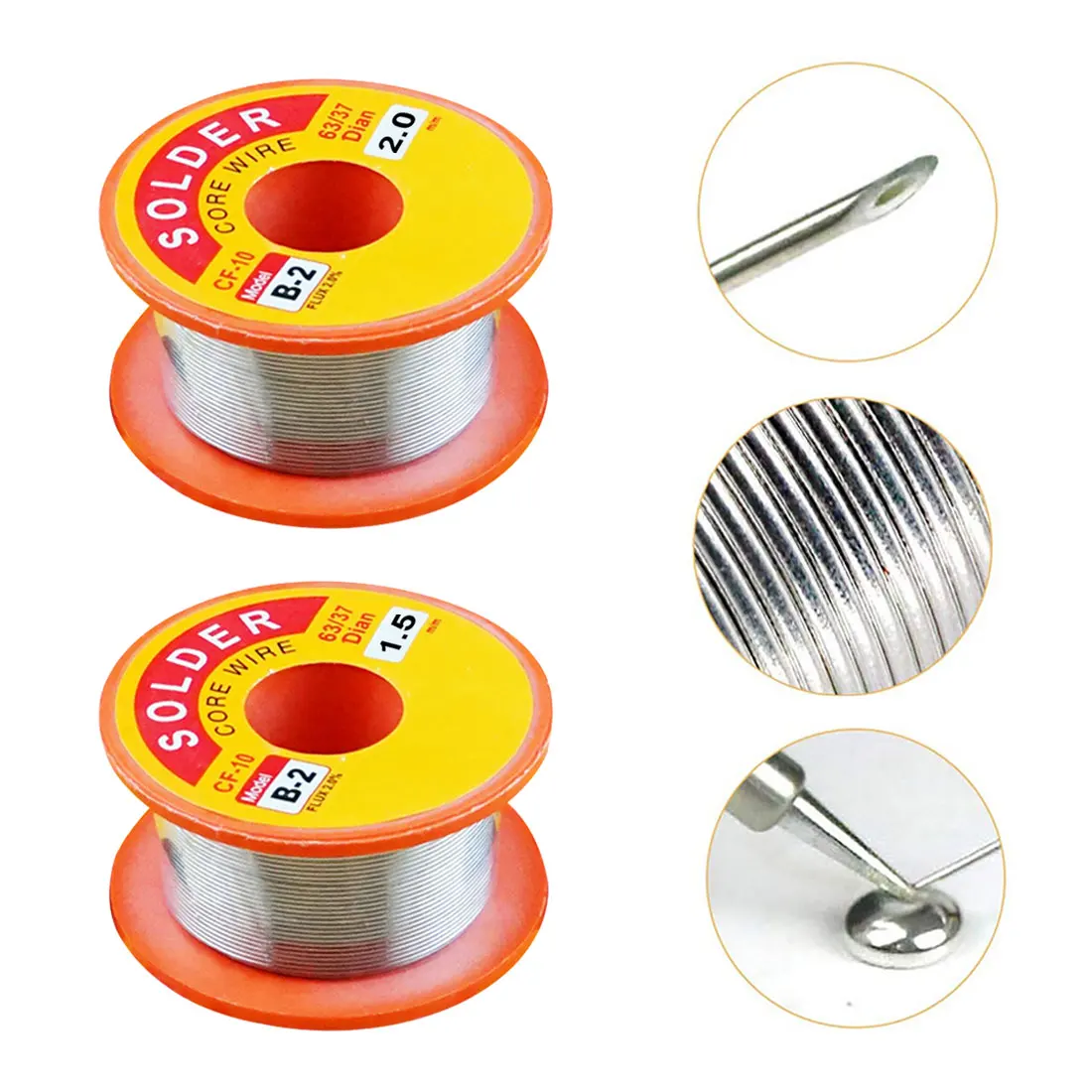 

Soldering Tools Mechanical braiding core of wire coil colophony for soldering wire wick 0.3-2mm FLUX 2.0% 45FT Tin welding tools
