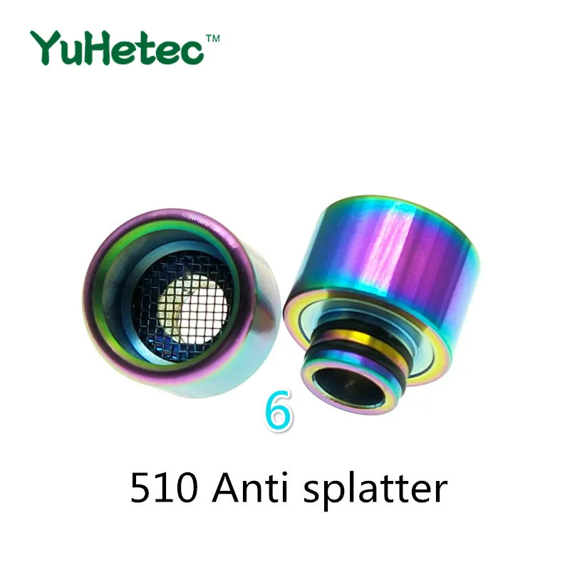 

1PCS YUHETEC 510 Anti splatter drip With Double O Ring for ijust S/TFV8 baby/TFV12 BABY PRINCE/stick M17