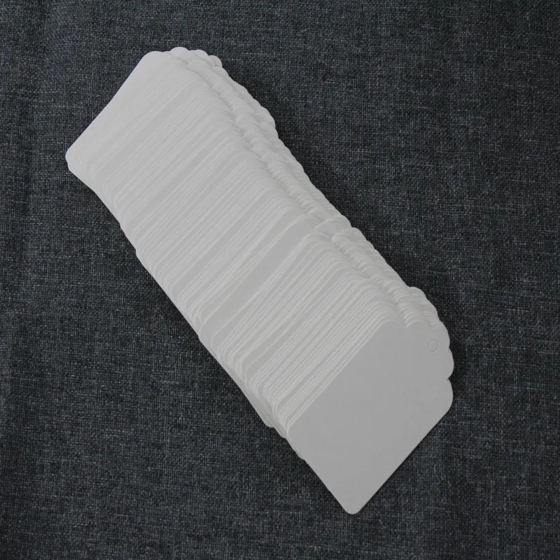 100 шт./лот 4 размера белые черные коричневые бирки из крафт-бумаги сделай сам