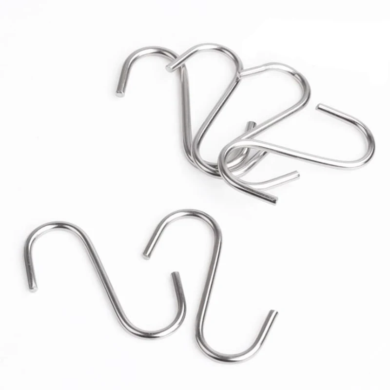 5 шт./компл. креативные Крючки из нержавеющей стали круглые s-образные крючки для