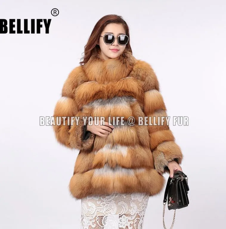 Новинка 2020 потрясающие толстые теплые пальто из натурального красного лисьего