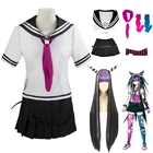 Аниме данганронпа Ибуки миода Косплей Костюм женский платья школьная форма матросский костюм юбка комплект