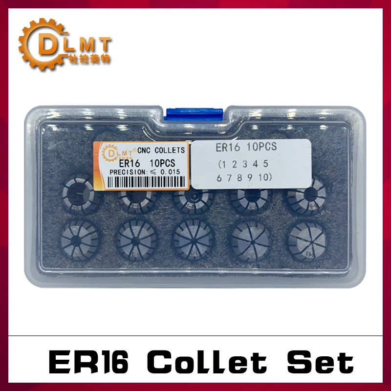 1 комплект ER16 1-10 мм 1/4 1/8 пружинный цанговый патрон высокоточная Цанга ER Набор 0 015