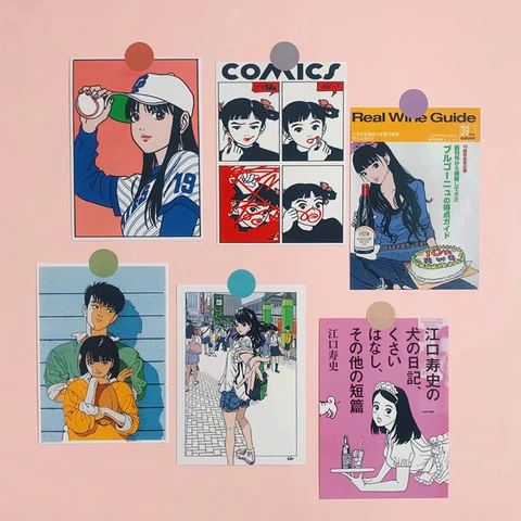 Японская Ретро ностальгическая анимационная карта наклейка маленький плакат ручной счет украшение спальни украшение стены открытка