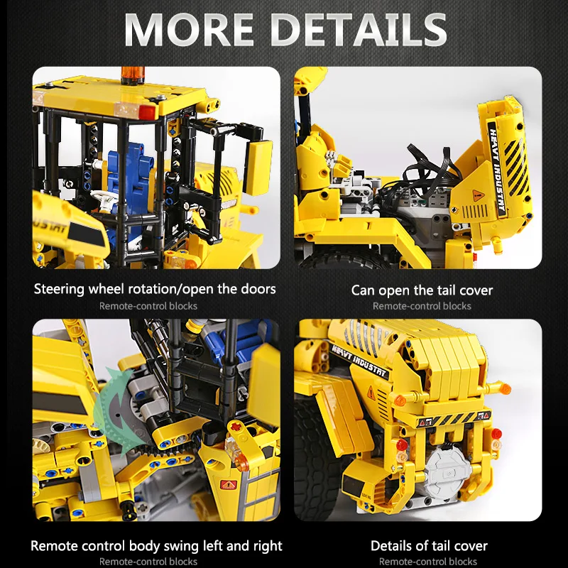 Игрушечный автомобиль Yeshin Technic Радиоуправляемый L350F колесный погрузчик грузовик