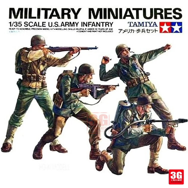

Tamiya Assembled Soldier Model 35013 US Army Infantry Squad 4 People