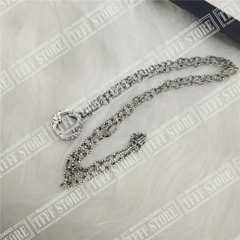 

Vintage boutique letter standard tags, silver necklace