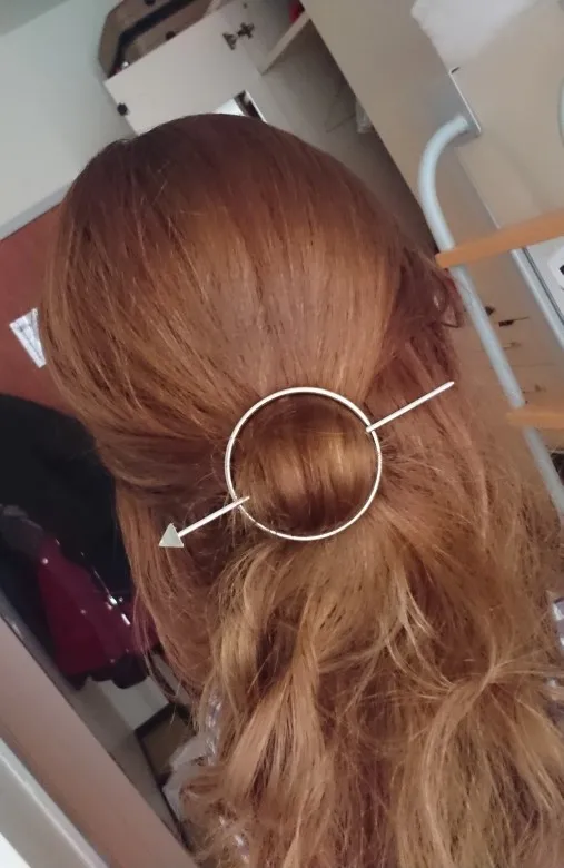 Новые винтажные красивые круглые дизайнерские металлические шпильки для волос