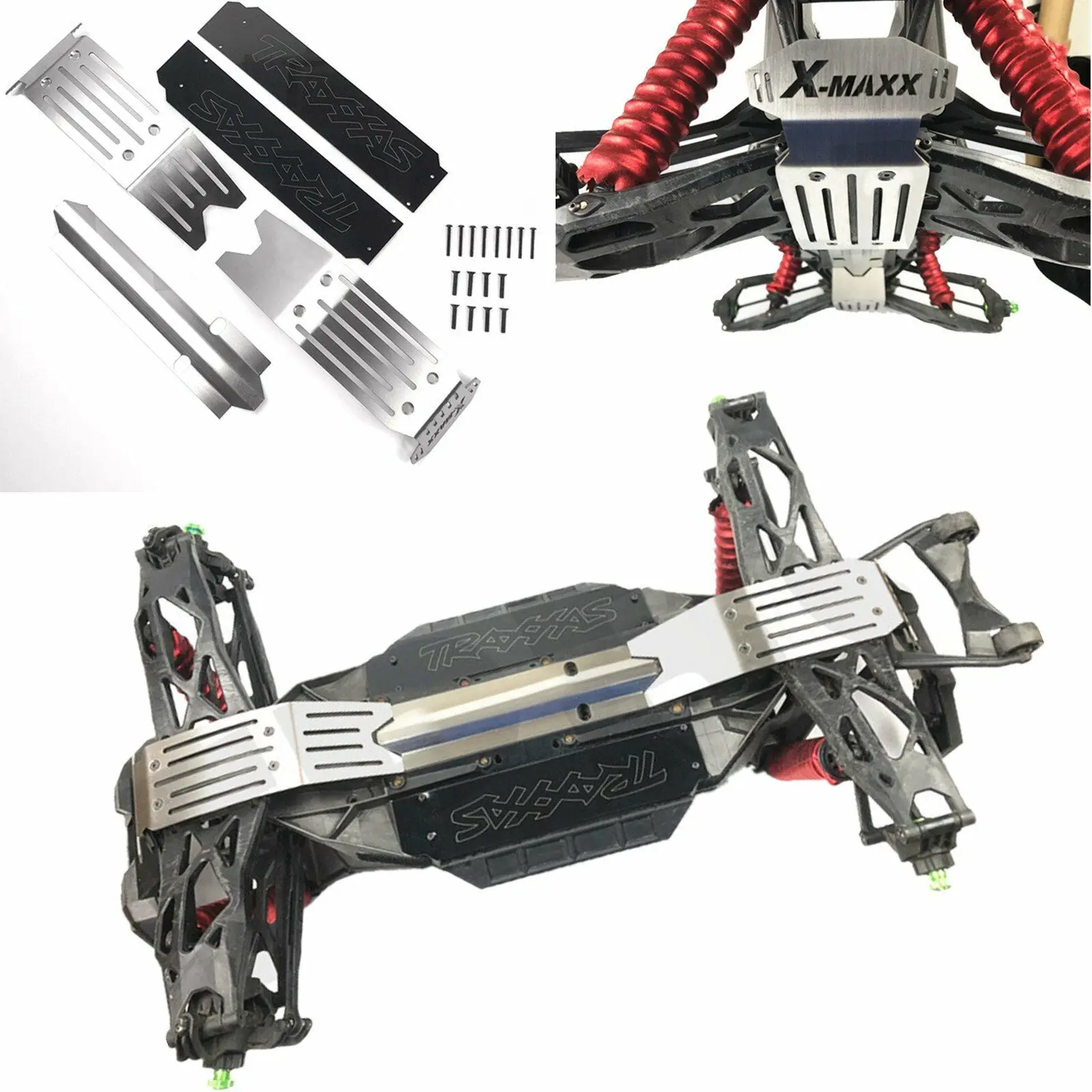 Защита шасси противоскользящая пластина для TRAXXAS X-Maxx Xmaxx 6s 8s запчасти