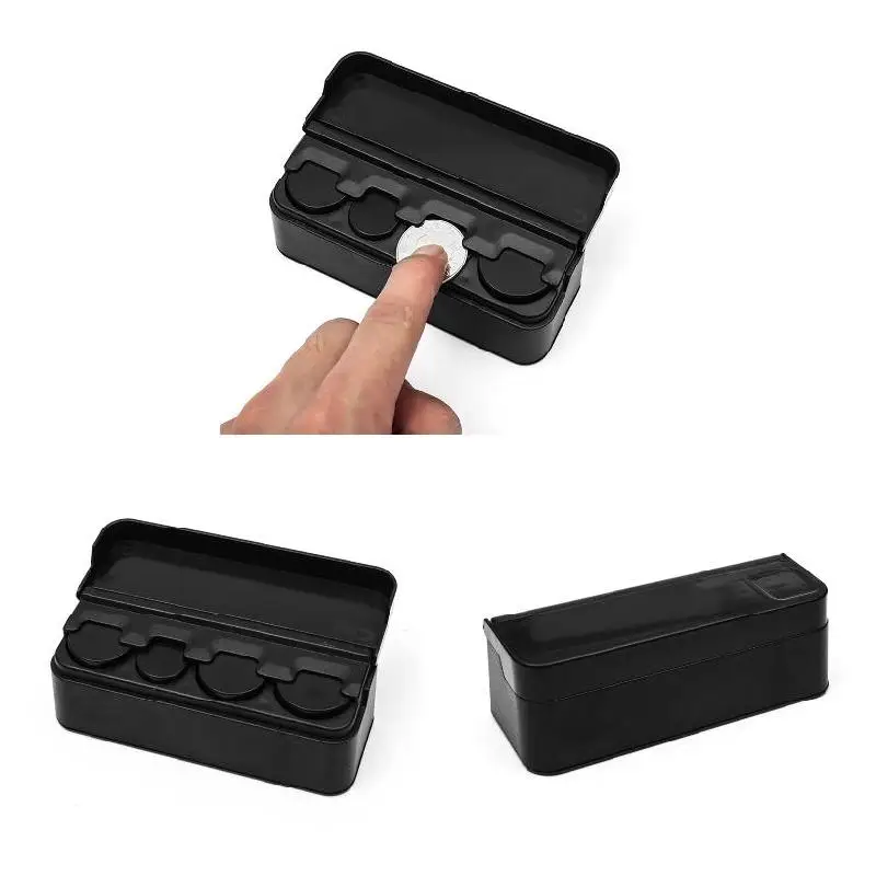 Автоматический евро органайзер для монет содержит монеты кошелек держатель Авто