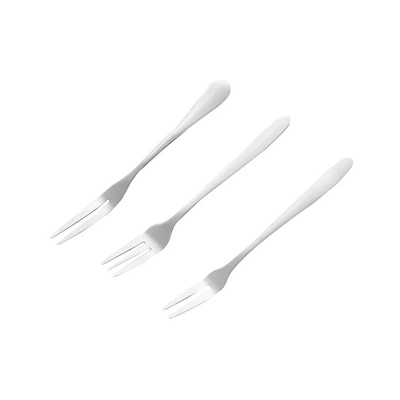 

6pcs Creative environmental protection stainless steel fruit forks fashion fruit sign pointed handle/round handle fork tableware