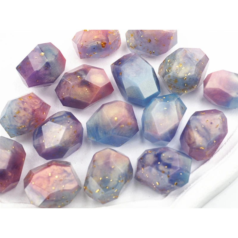 

2 Styles Irregular Geometric Section Crystal Epoxy Resin Mold Stones Ornaments Making Silicone Mould DIY Crafts Home Decoration