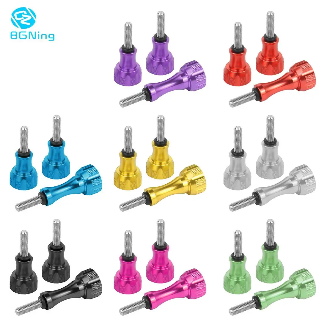 

Болт с гайкой из алюминиевого сплава винты с креплением 1xLong 2xshort CNC для GoPro Hero 10 9 8 7 Black Max для экшн-камеры DJI Osmo Sjcam