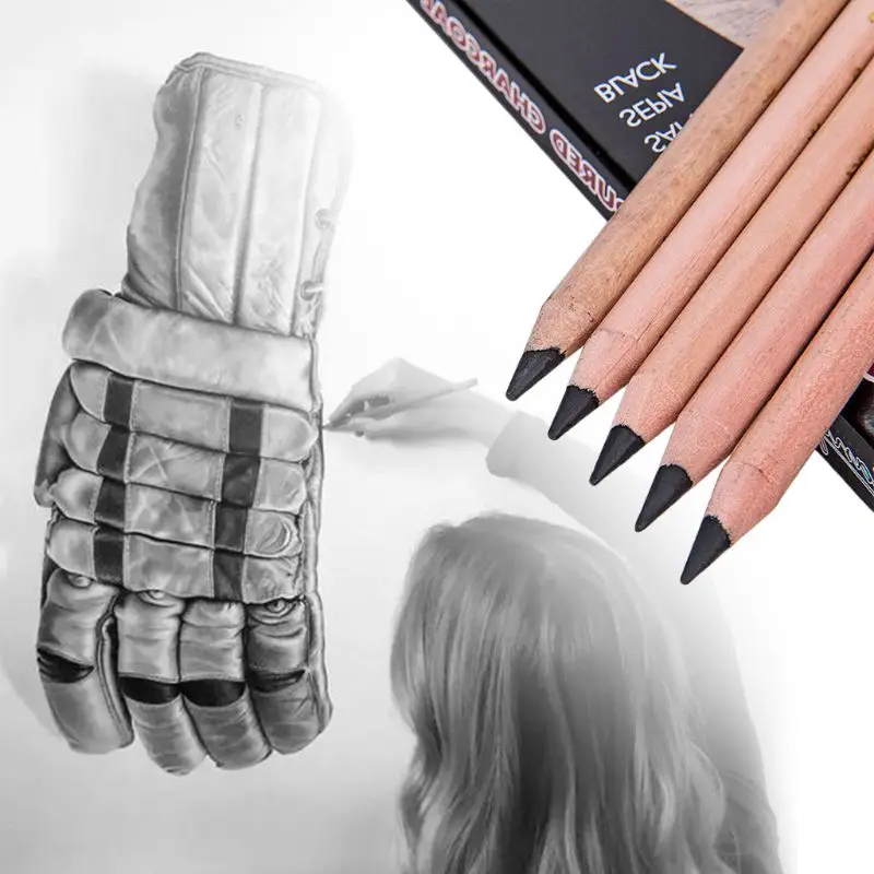 

12pcs/box Soft Pastel Wood Pencil Crayon Charcoal Pencils for Sketching Drawing