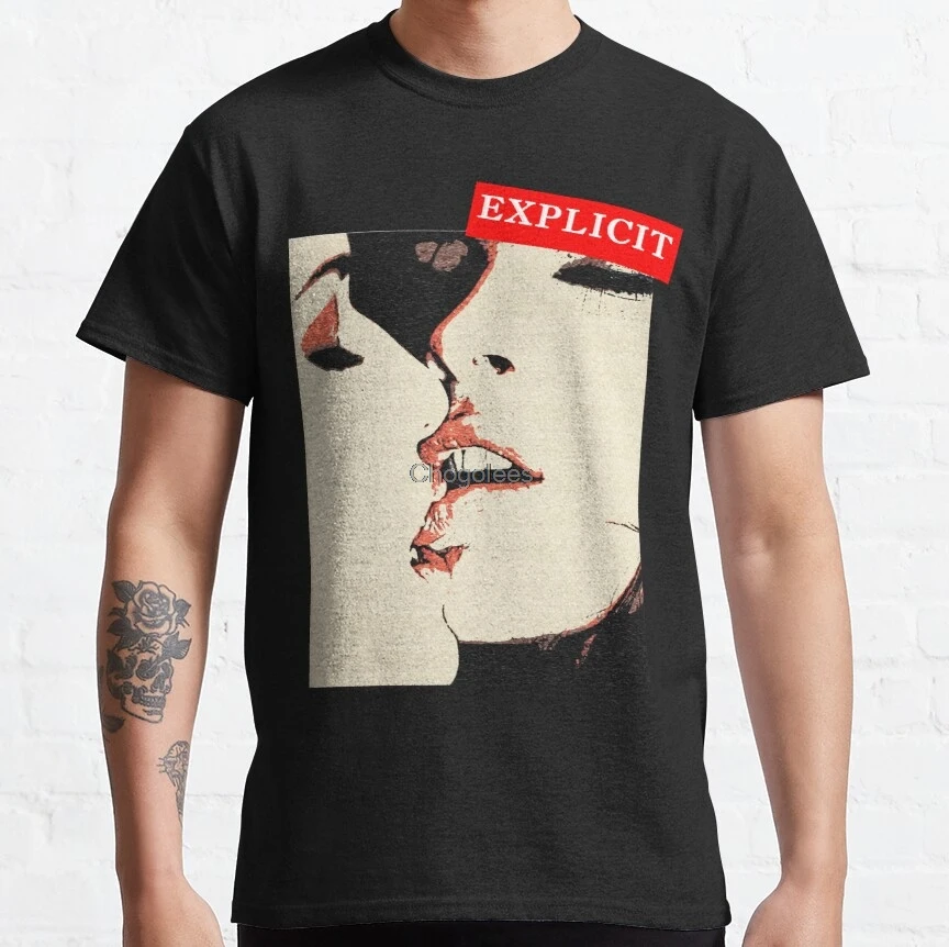 Для мужчин футболка Винтаж поцелуй женщин футболки|Мужские футболки| |