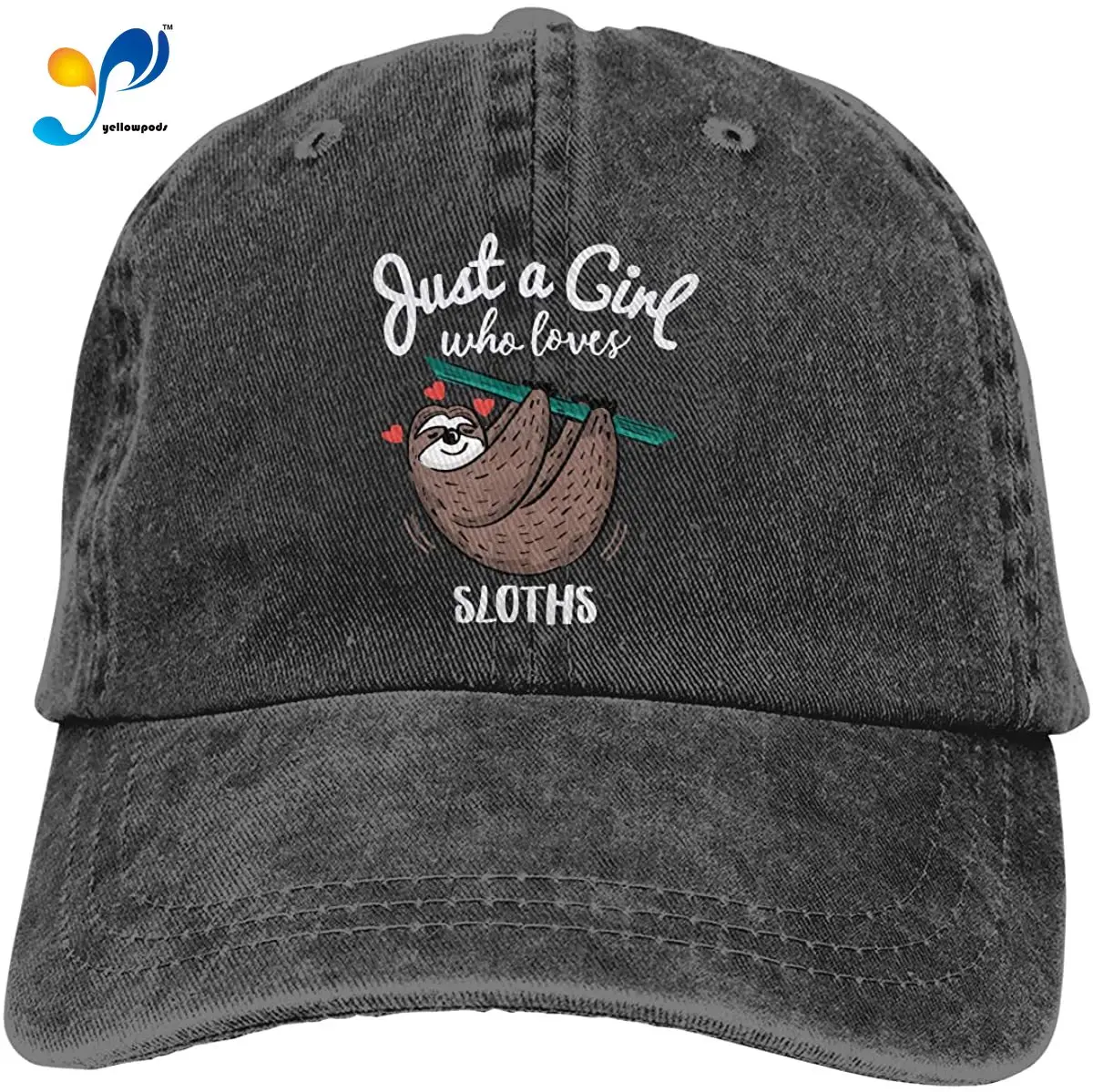 Винтажная промытая саржевая бейсболка для девушек которая любит ленивых