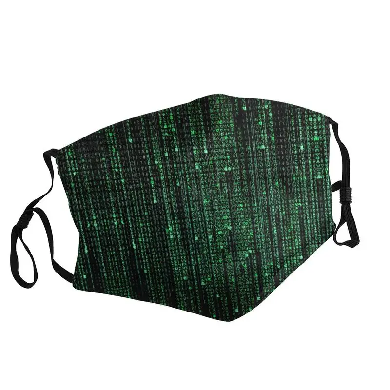 

Мужская маска от дождя The Matrix rerevolution Code, цифровой респиратор для фильмов научной фантастики, Моники беллучки