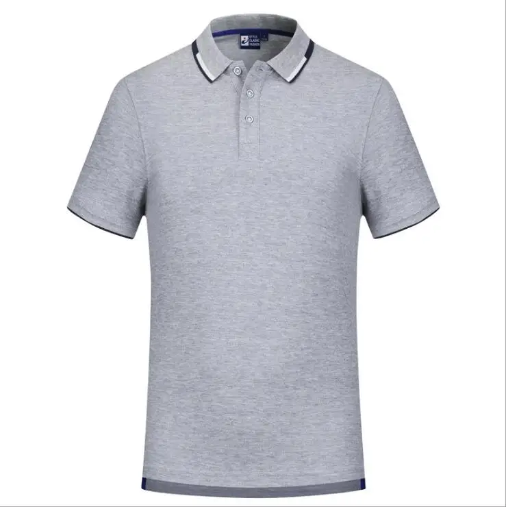 

Мужская тонкая рубашка-поло из натурального хлопка, Однотонная рубашка-поло для подростков, новинка 2019