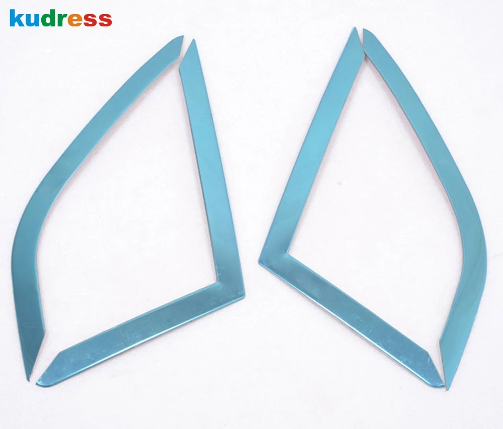 4 шт. треугольные декоративные ленты из нержавеющей стали для Ford Ecosport 2013 2014 2015 2016 |