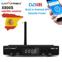 satxtrem x800s satellite receiver decoder dvb s2 tv receptor for europe spain fta full hd usb wifi fta digital tv tuner dvb s2