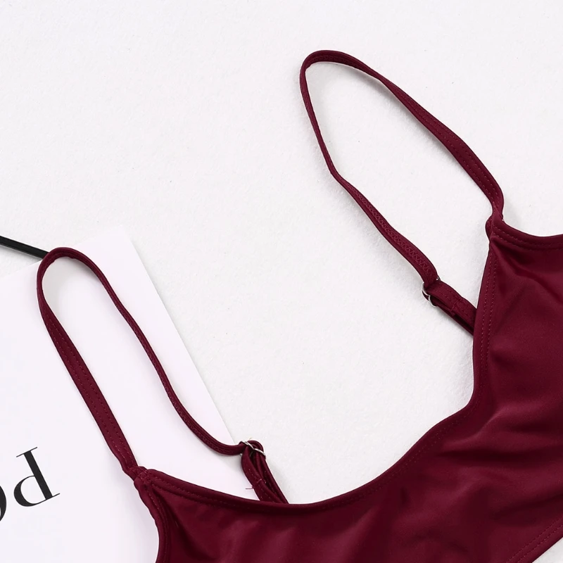 Новинка 2021 пикантный бразильский комплект бикини с пуш ап без подкладки Женский