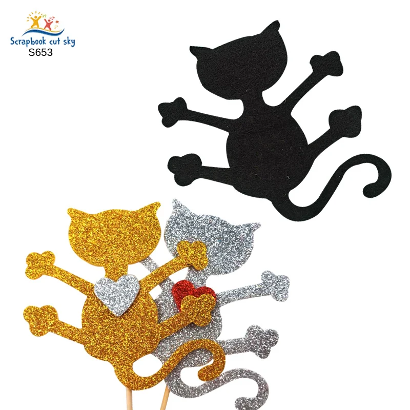 

Деревянная форма для вырезания кошек S653 Muyu, пресс-формы для скрапбукинга, подходит для общего рынка машин