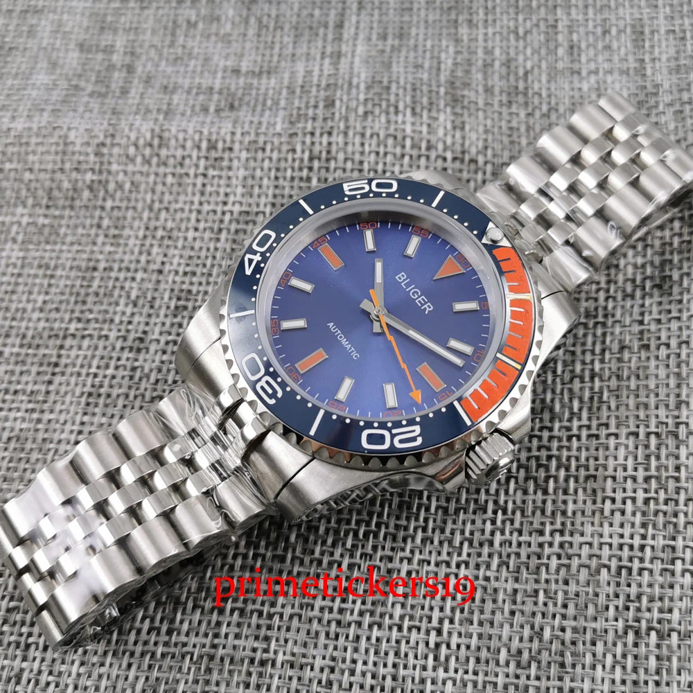 Мужские часы с автоматическим движением из нержавеющей стали 40 мм|Мужские