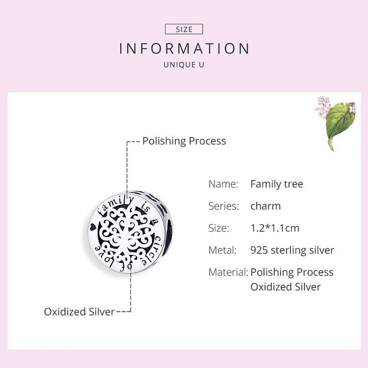 Женские винтажные круглые бусины womak в виде семейного дерева подвеска-ожерелье