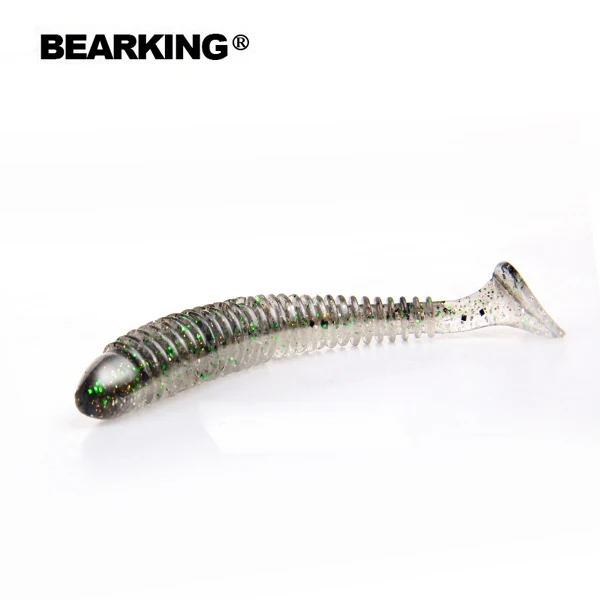 A Bearkinghot приманка для рыбалки, мягкая профессиональная приманка, 4 дюйма, 6 шт., 10 см/4,8 г, качественный искусственный карп, воблеры - Цвет: A