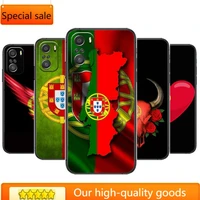 portuguese flag cartoon phone case for xiaomi redmi note 10 9 9s 8 7 6 5 a pro s t black cover silicone back pre style