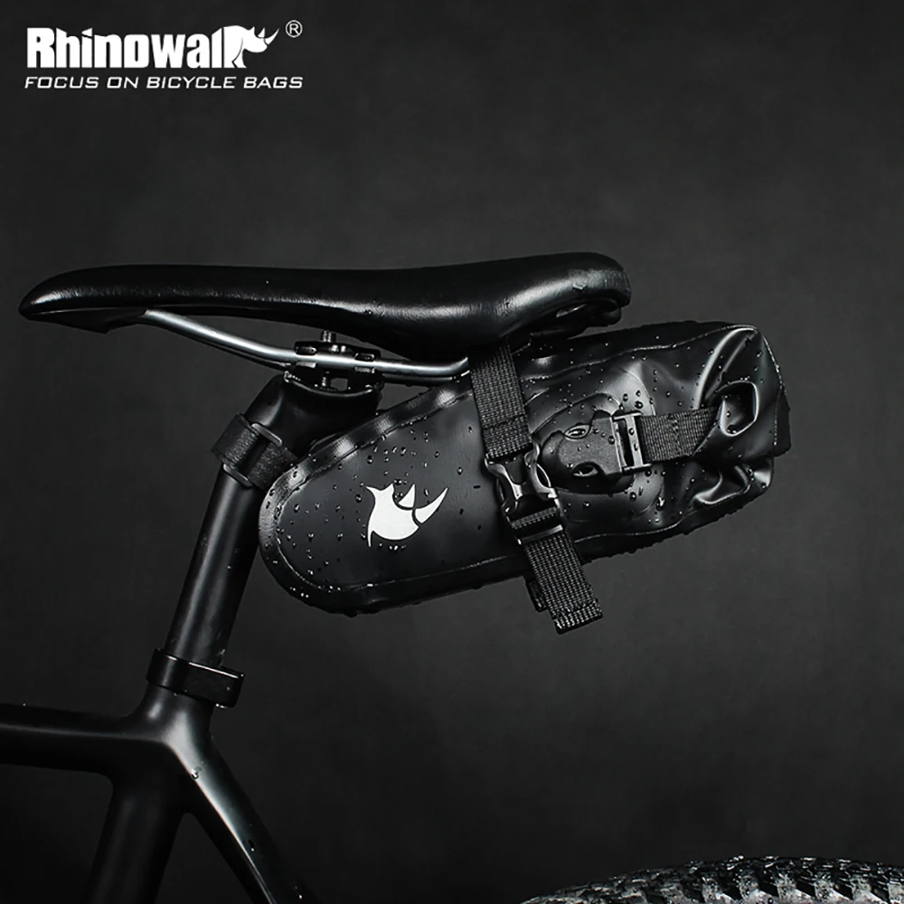 

Rhinowalk 1.5L Bicycle Saddle Bag Full Waterproof Cycling Seat Bag MTB Road Repair Tools Bag bisiklet aksesuar Bicycle tail bag