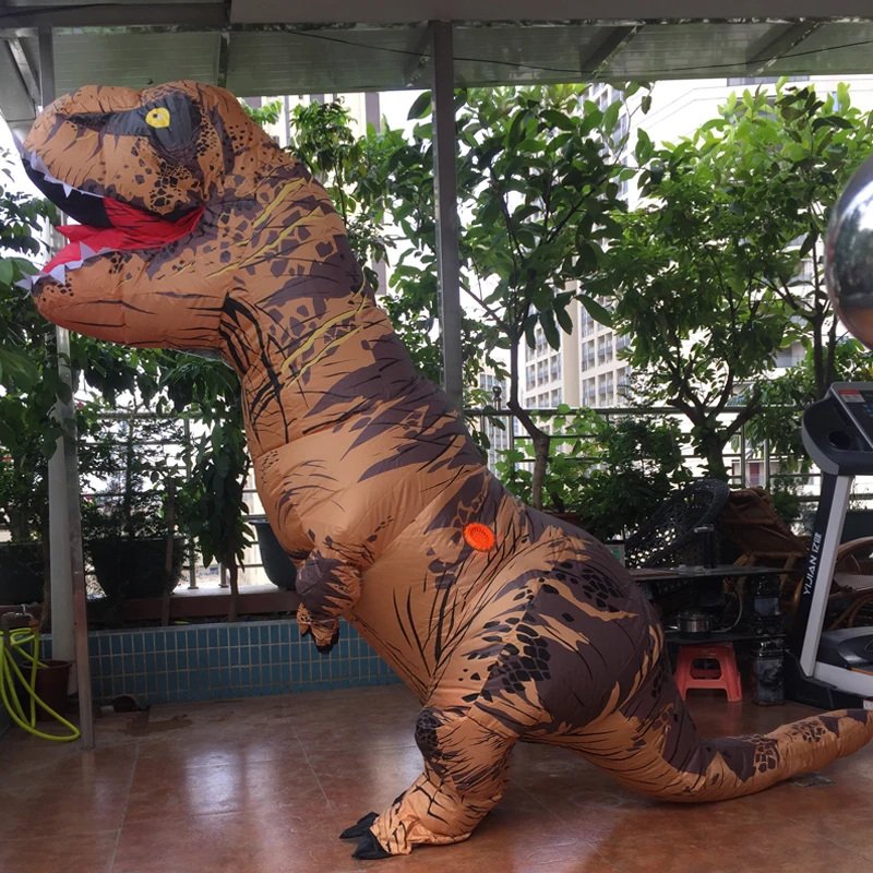 Женский и мужской надувной костюм t rex вечерние костюмы для косплея на Хэллоуин
