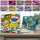 Чехол для ноутбука Apple MacBook Air 1311 дюймаMacBook Pro 131615Macbook 12, модный жесткий защитный чехол с граффити