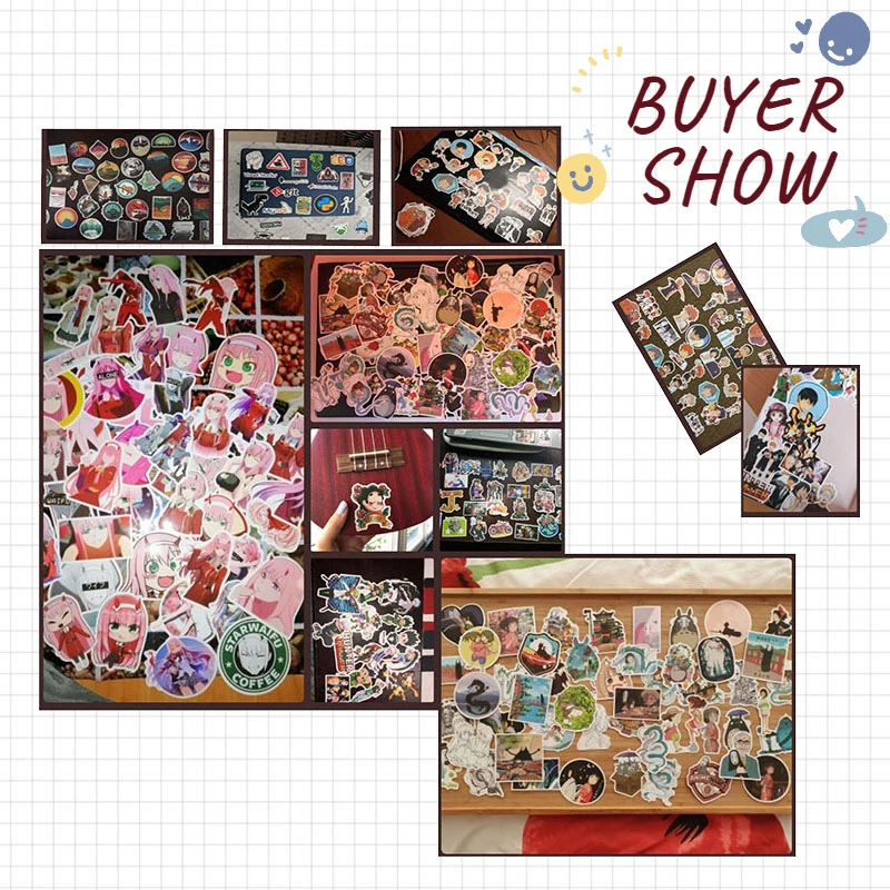 

50Pcs/Set Purple Ins Stickers Cartoon Graffiti Stickers Series For DIY Luggage Suitcase Laptop Motorcyle Car Pegatinas