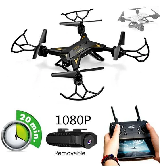 Оригинальный JD601S 2 4G 4CH 6 осевой RC складной вертолет Квадрокоптер Дрон с Wifi HD