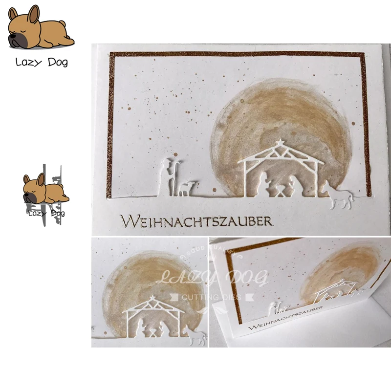 Рождественская рамка для резки металла трафарет скрапбукинга DIY декоративное