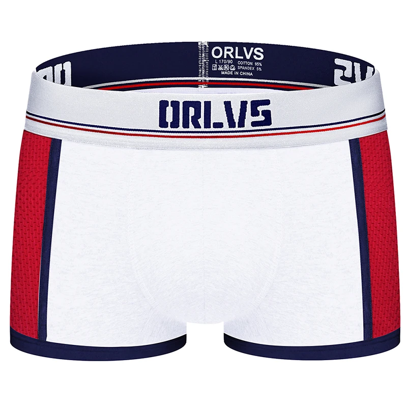 ORLVS Брендовое Мужское нижнее белье мужские сексуальные боксеры cueca masculina дышащие Ropa Interior hombre мужские трусы-боксеры calzoncillo hombre - Цвет: OR182-white