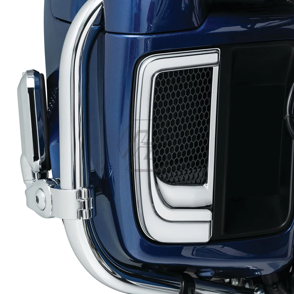 

For Harley Touring FLHTCU FLHTCUL FLHTK FLTRK FLHXSE LED Fairing Lower Grills Turn Signal Light