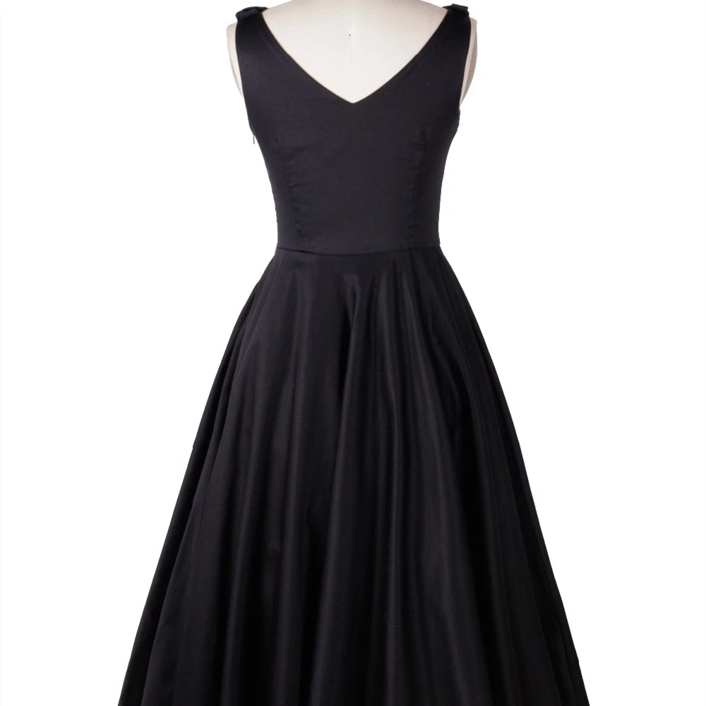 Винтажное однотонное платье в стиле ретро 50 60 х годов для выпускного вечера В