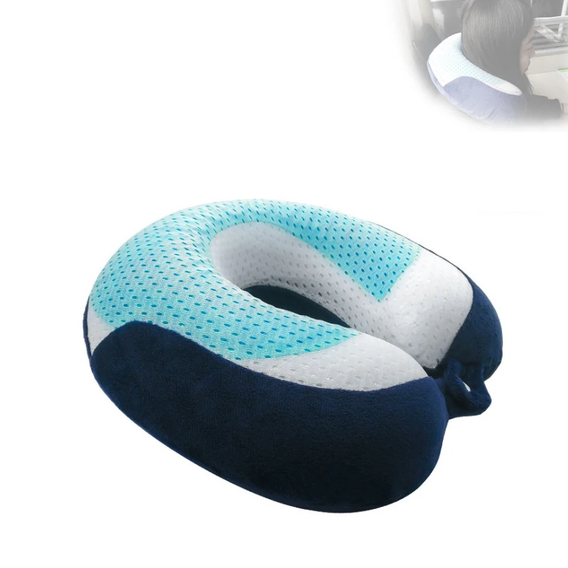 

Gel U Shaped Memory Foam Neck Pillows Slow Rebound Tracel Portable Cool Shoulder Pain Relief Neck Support Cervical Healthcare